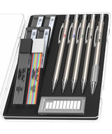 Mr. Pen Metal Mechanical Pencil Set for Engineering Lab and Dorm Study, All-Metal Pencils for Long Concentration Sprints