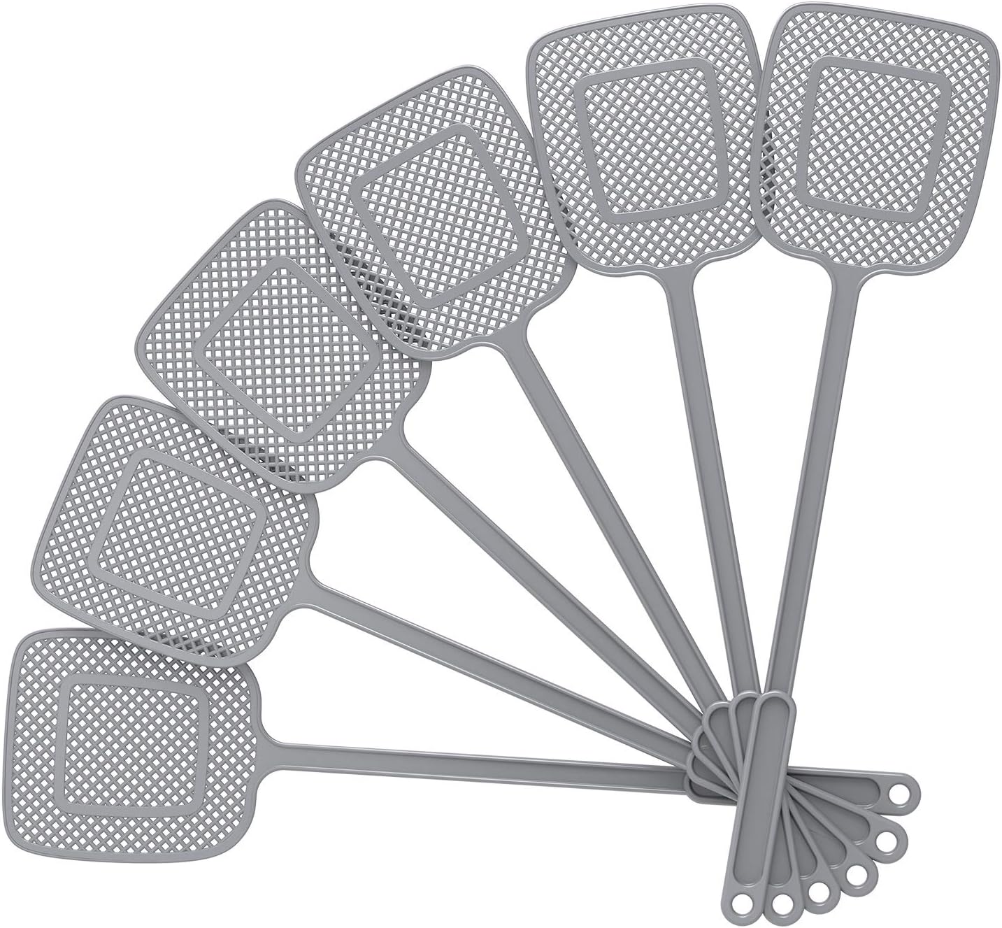 MR.SIGA 17 Inch Plastic Fly Swatter, Multi-Room Bug Swatter Set for Home, Apartment, and Office Use