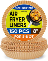 Disposable Air Fryer Liners – Toxin-Free Cooking Surface for Wellness-Focused Kitchens, 400 Count 8" Square