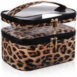 COACHVEE Foldable Brush Holder Bag – Outdoor Festival and Camping Storage, Transparent Top Quick-View Layer