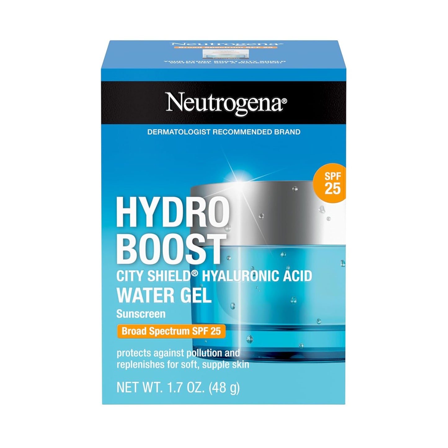 Neutrogena Hydro Boost City Shield Water Gel – Fast Morning SPF Step for Home Office Prep