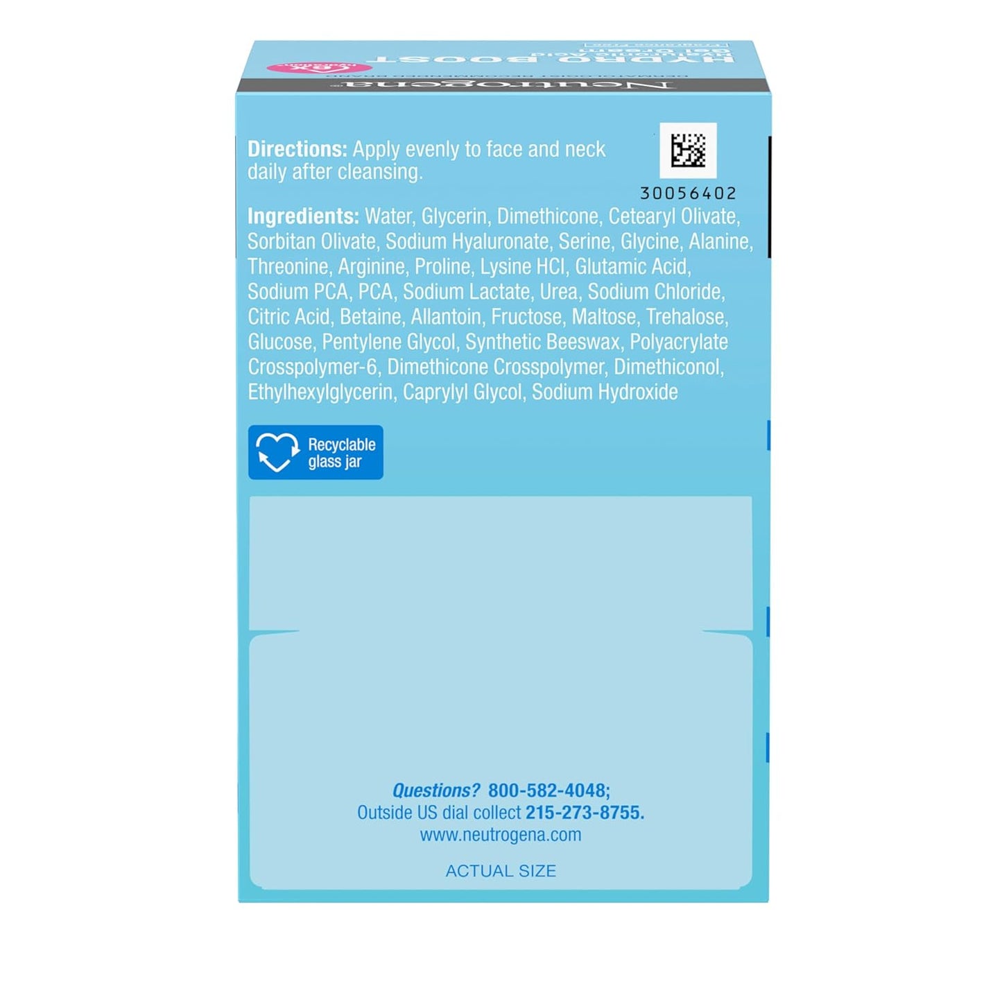 Neutrogena Hydro Boost Hyaluronic Acid Moisturizer and Foaming Gel Cleanser Duo – Mindful Evening Self-Care Routine for Dry Skin