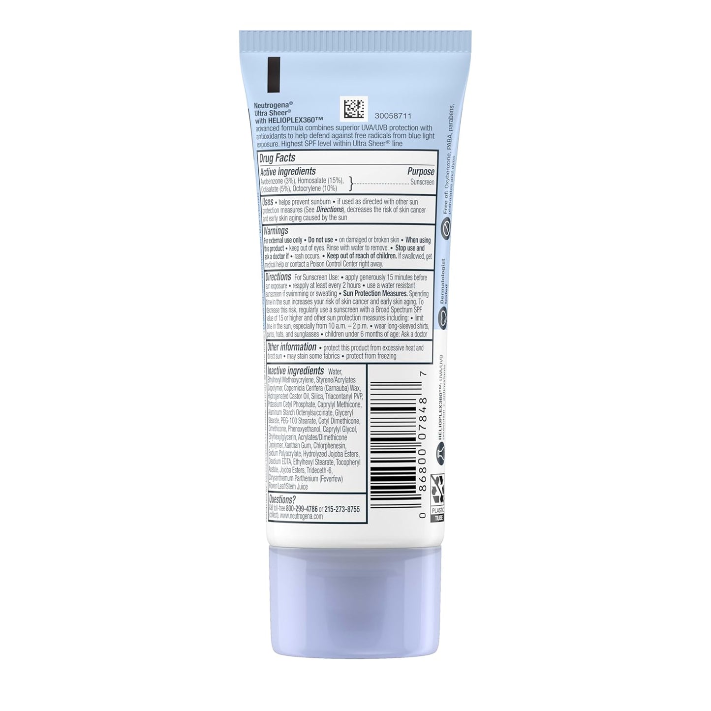 Neutrogena Ultra Sheer Dry-Touch SPF 100+ – One Streamlined Lotion for Both Face and Body to Simplify Your Skincare Shelf