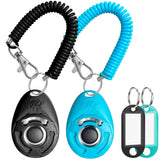Dog Training Clicker with Keyring Clip - Portable Trainer for the Dog Park, Backyard, and Beyond