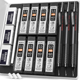Nicpro Full Metal Drafting Pencils 0.5mm – Long-Duration Writing Set for Engineers, Faculty Office, and Study Sessions