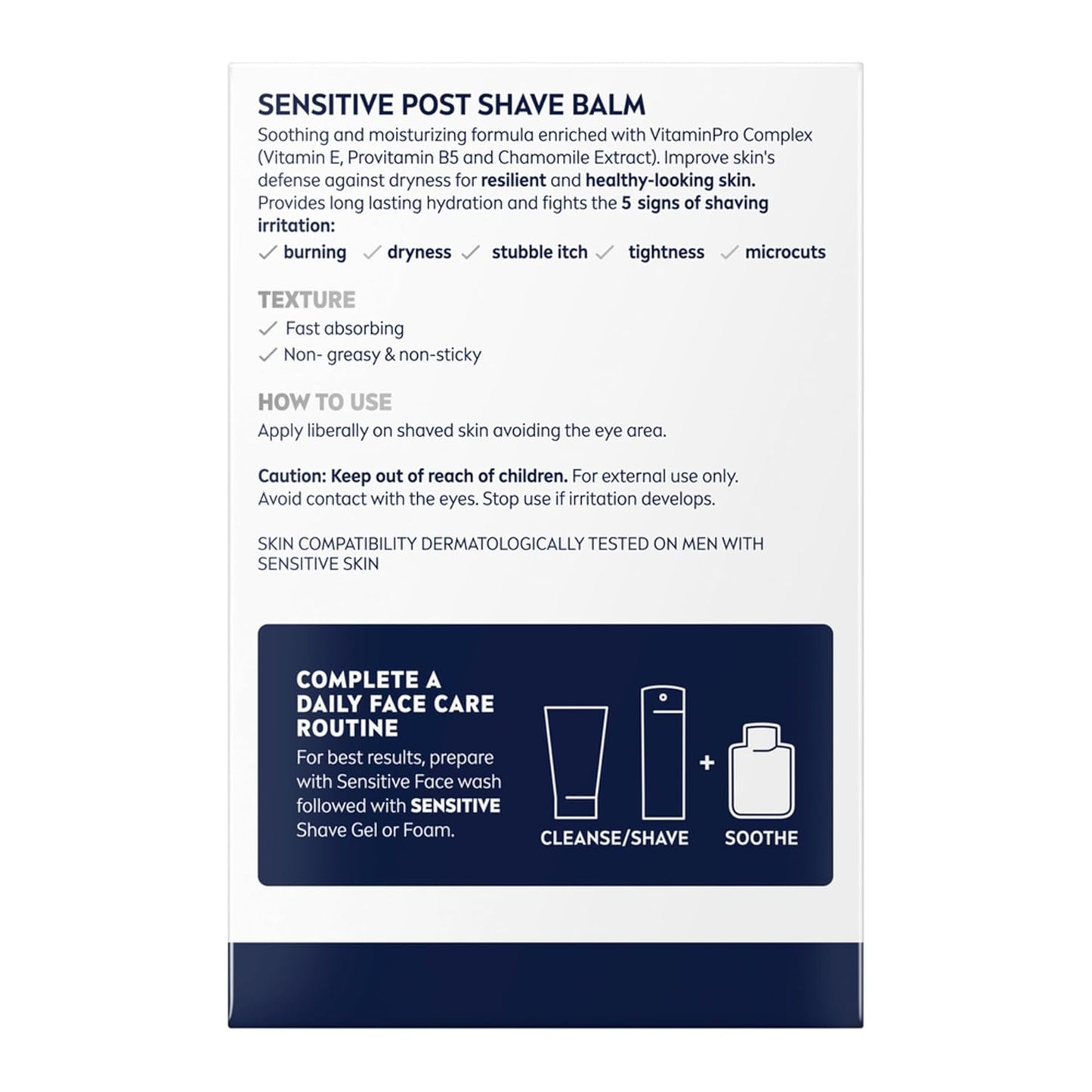 NIVEA MEN Real Madrid Post Shave Balm – Calming After Shave Care for a Daily Grooming Self Care Moment, 3.3 Fl Oz