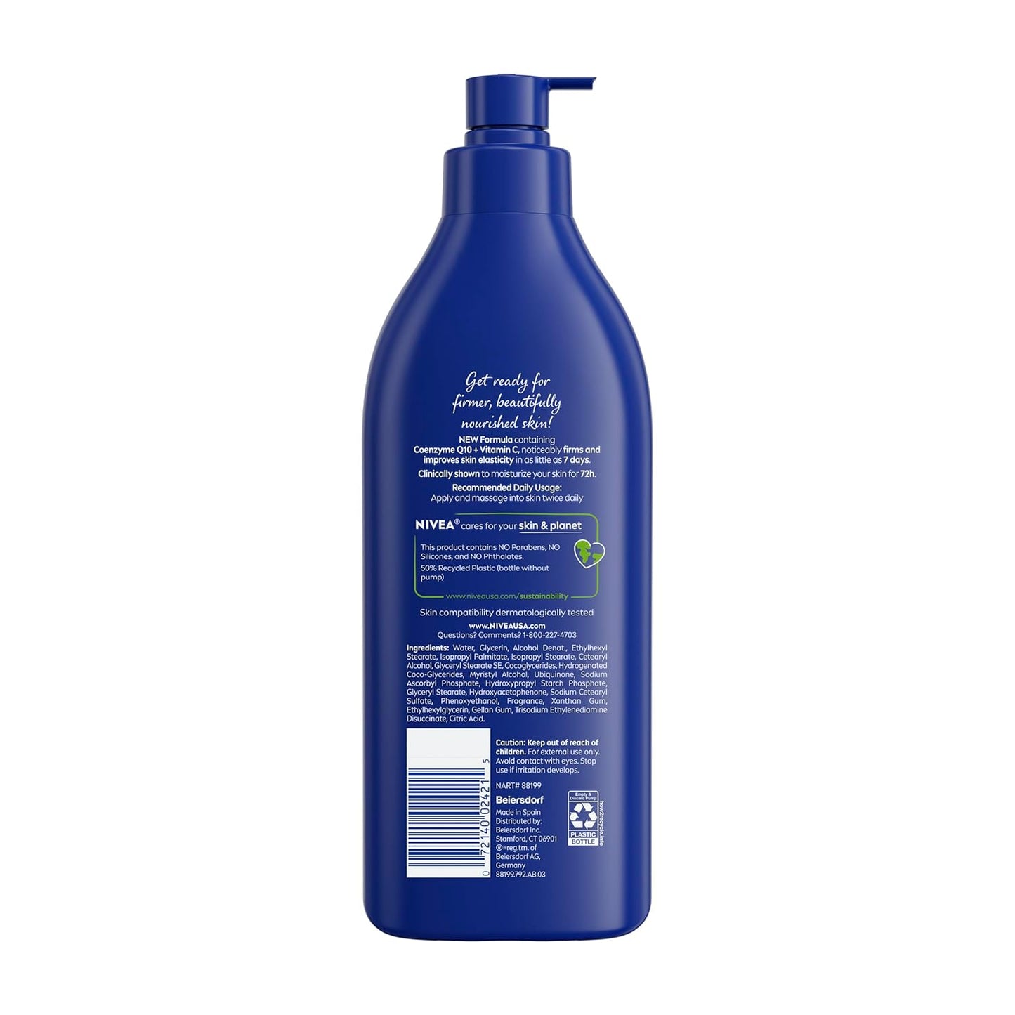 NIVEA Nourishing Body Lotion with Vitamin C – Post-Shower Mindfulness Moment, 72-Hour Deep Moisture, 16.9 Fl Oz