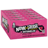 Now and Later Watermelon Candy – Stadium and Festival Pocket Snack, Heat-Resilient Chews 24-Pack