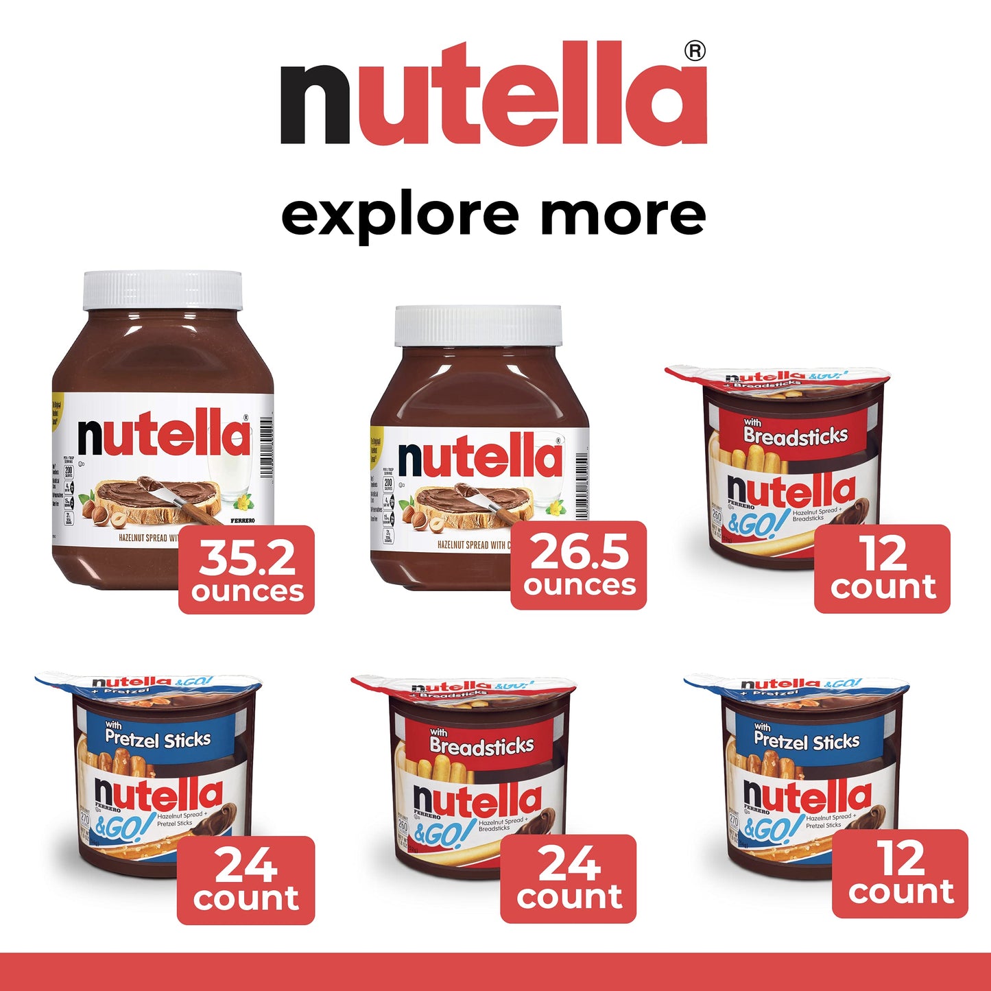 Nutella Hazelnut Spread 26.5 Oz Jar – Thoughtful Birthday Gift for Mom and Her Morning Toast