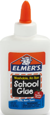 Elmer's Washable School Glue – Quick-Set Clear Adhesive for After-School Craft Centers and Lessons