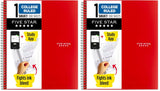 Five Star Spiral Notebook + Study App – Spill-Resistant Notebook for Kids' Bedroom Desks and Kitchen Table Homework, 1 Subject