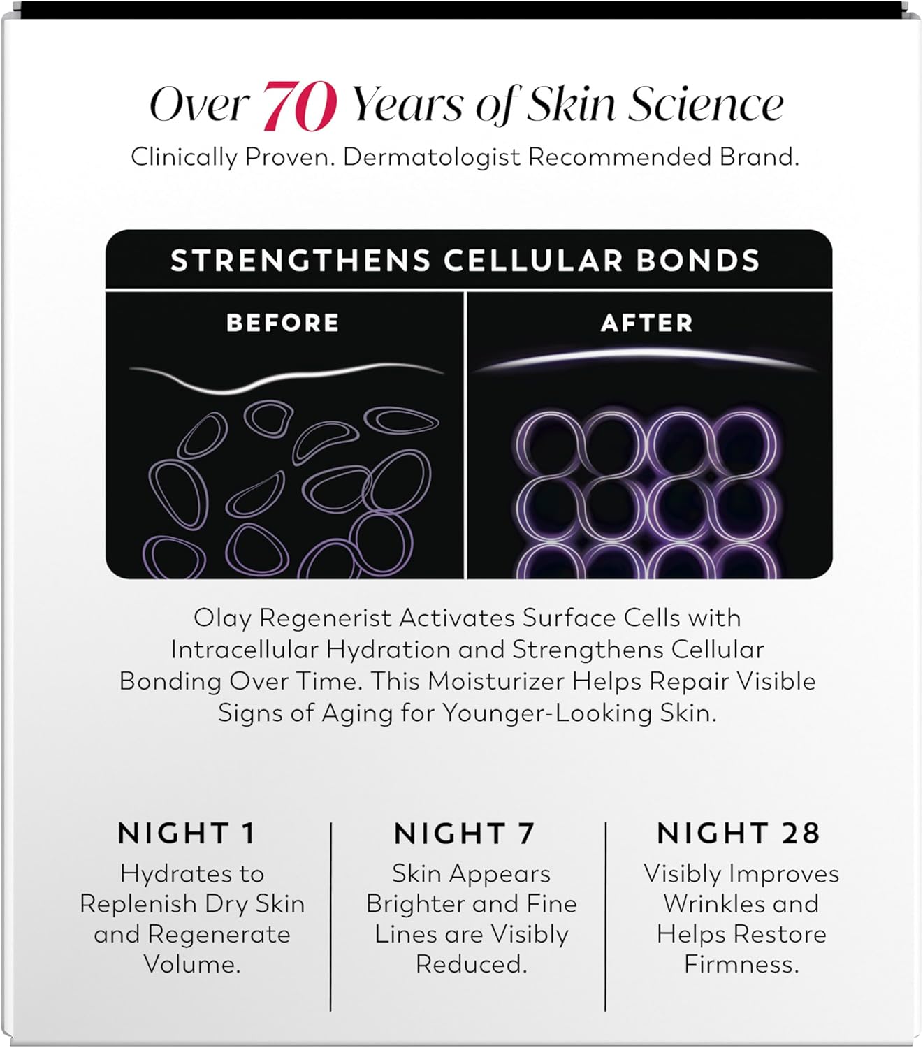 Olay Clean Formula Night Cream – Paraben-Free, Dye-Free Face Moisturizer for Safety
