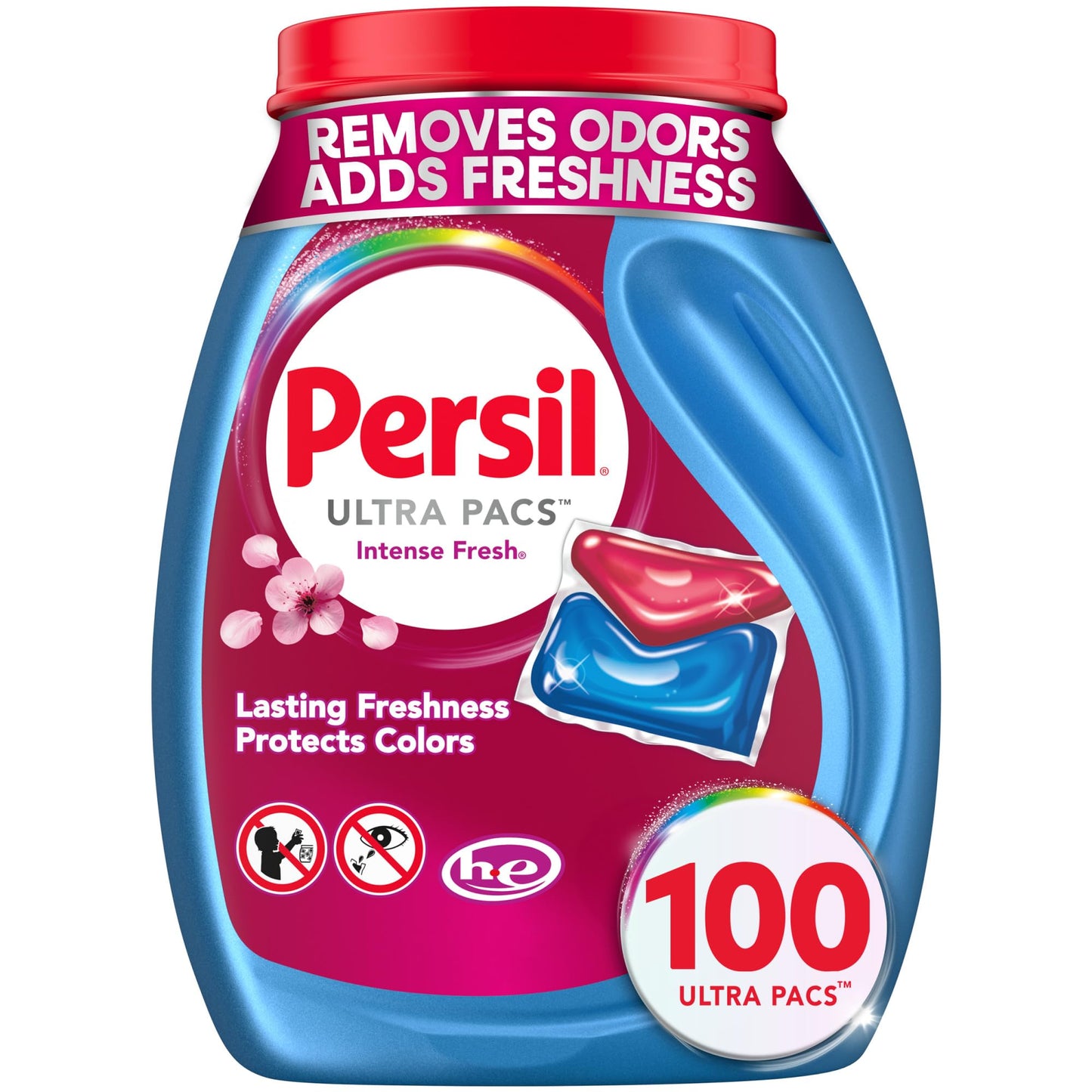 Persil Ultra Pacs Intense Fresh Laundry Detergent – Calming Scent Wash for Shared Household Laundry Area, Aromatherapy-Inspired Everyday Clean