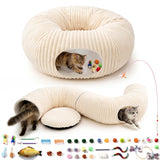 PurrPlush Cat Tunnel Bed – Calming Enrichment Corner for a Mindful Pet Routine