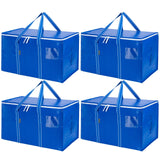 BALEINE Zippered Storage Bags – Aesthetic Closet Organizer for Bedding and Linens, 6-Pack