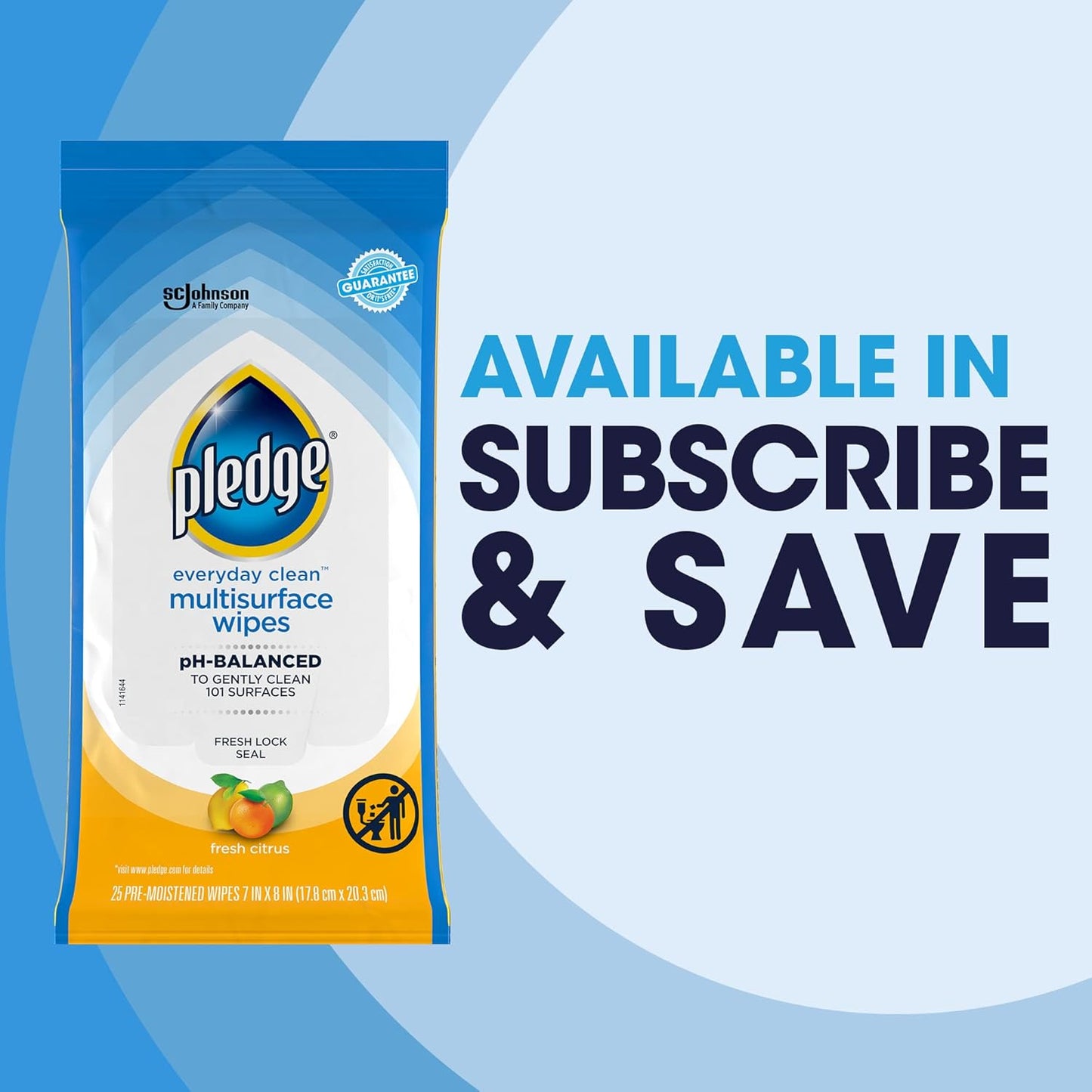 Pledge Multisurface Cleaning Wipes – Quick Wipe-Down for Conference Tables, Fast Pre-Moistened Format