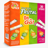 Frutal On-The-Go! Sugar Free Flavored Water Sticks – Wind-Down Hydration Ritual for Wellness Enthusiasts, Portable Variety Pack