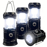 Child-Safe Collapsible Nightlight – Solar USB Lantern for Bedrooms, Nurseries, and Playrooms, 4-Pack