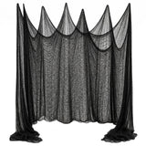 Halloween Mantle Studio Creepy Cloth Black 30x72 - Family Friendly Halloween Decor for Kids Room and Playroom Doorways
