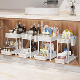 Sevenblue Slide-Out Sink Organizer, Calm and Orderly Storage Solution for Bathroom and Master Suite Retreats