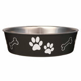 Loving Pets Bella Designer Pet Bowl Set – Holiday Gift for Dog Moms and Style Conscious Cat Owners, Espresso