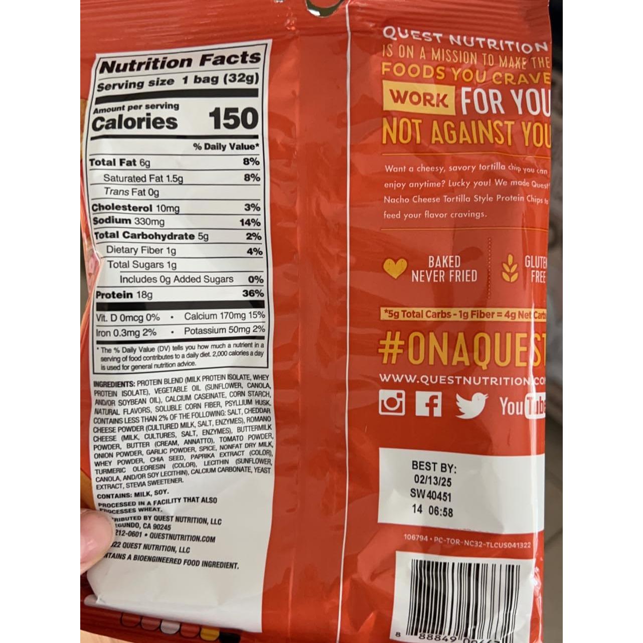 Quest Nutrition Chili Lime Tortilla Style Protein Chips – Low Carb Office Snack to Power Through Deadlines