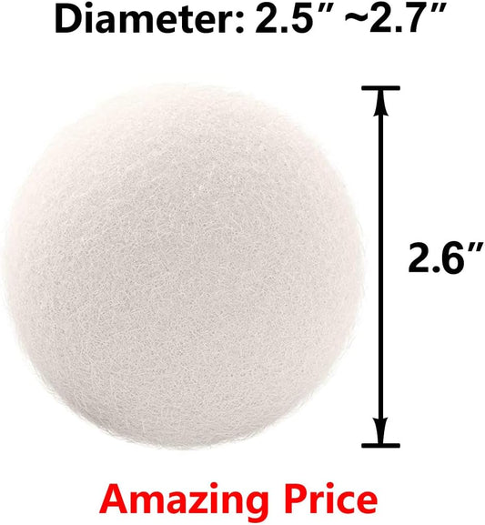 recommended 3 balls for small/medium loads, 5-6 balls for large loads