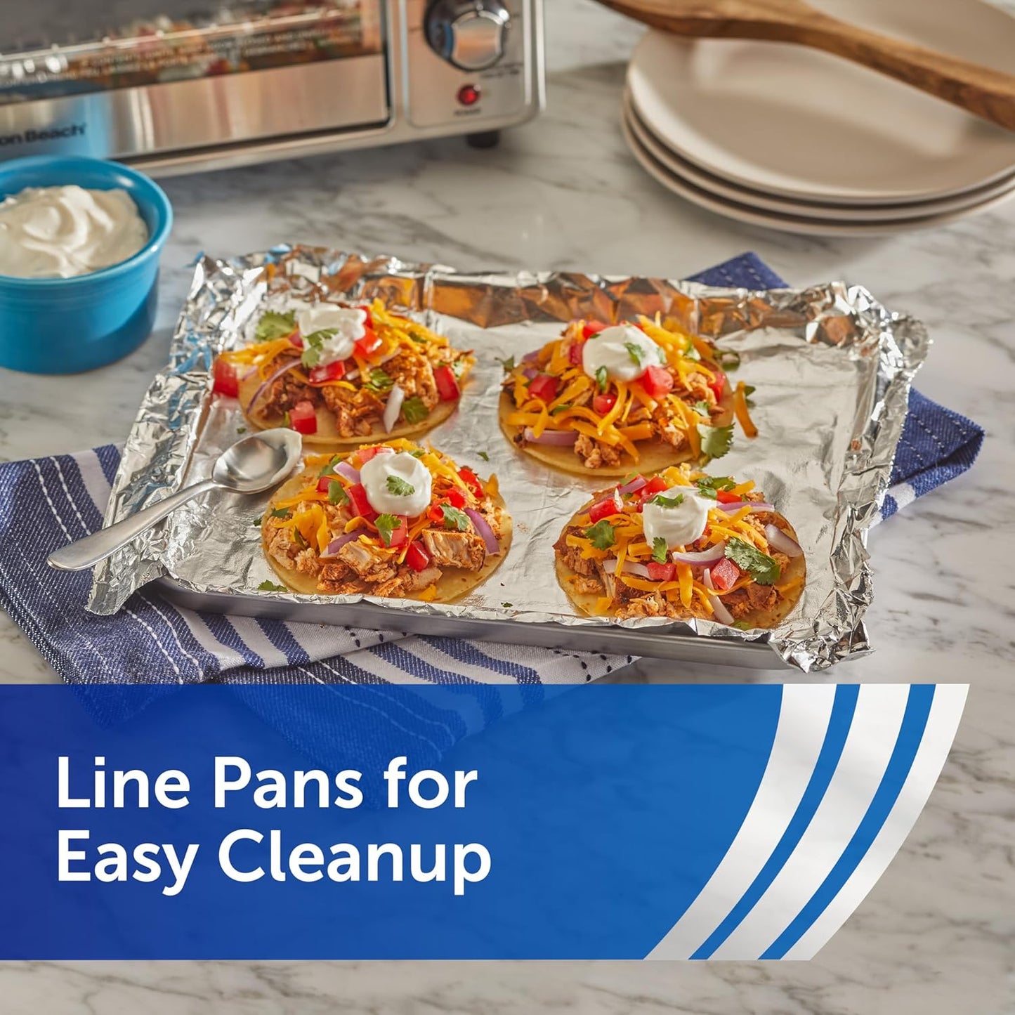 Reynolds Wrap Pop-Up Foil Sheets – Portable Cooking Companion for Tailgates and Backyard Cookouts