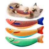 Potaroma Catnip Saury Fish Toys – Thoughtful Holiday Stocking Stuffer for Cat Moms, Soft Plush Kitten Kickers 3 Pack