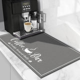 CooRug Counter Mat – Child-Safe Kitchen Accessory Under Coffee Maker, Non-Slip Rubber Backing