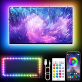 KANTUTOE TV LED Backlight – Aesthetic Ambient Strip for Media Room Décor, Bluetooth App & Remote Control