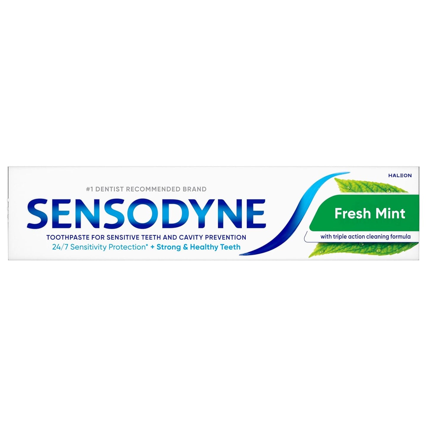 Sensodyne Fresh Mint Toothpaste for Sensitive Teeth – Soothing Morning and Nighttime Brushing Ritual with Cavity Protection, Pack of 2