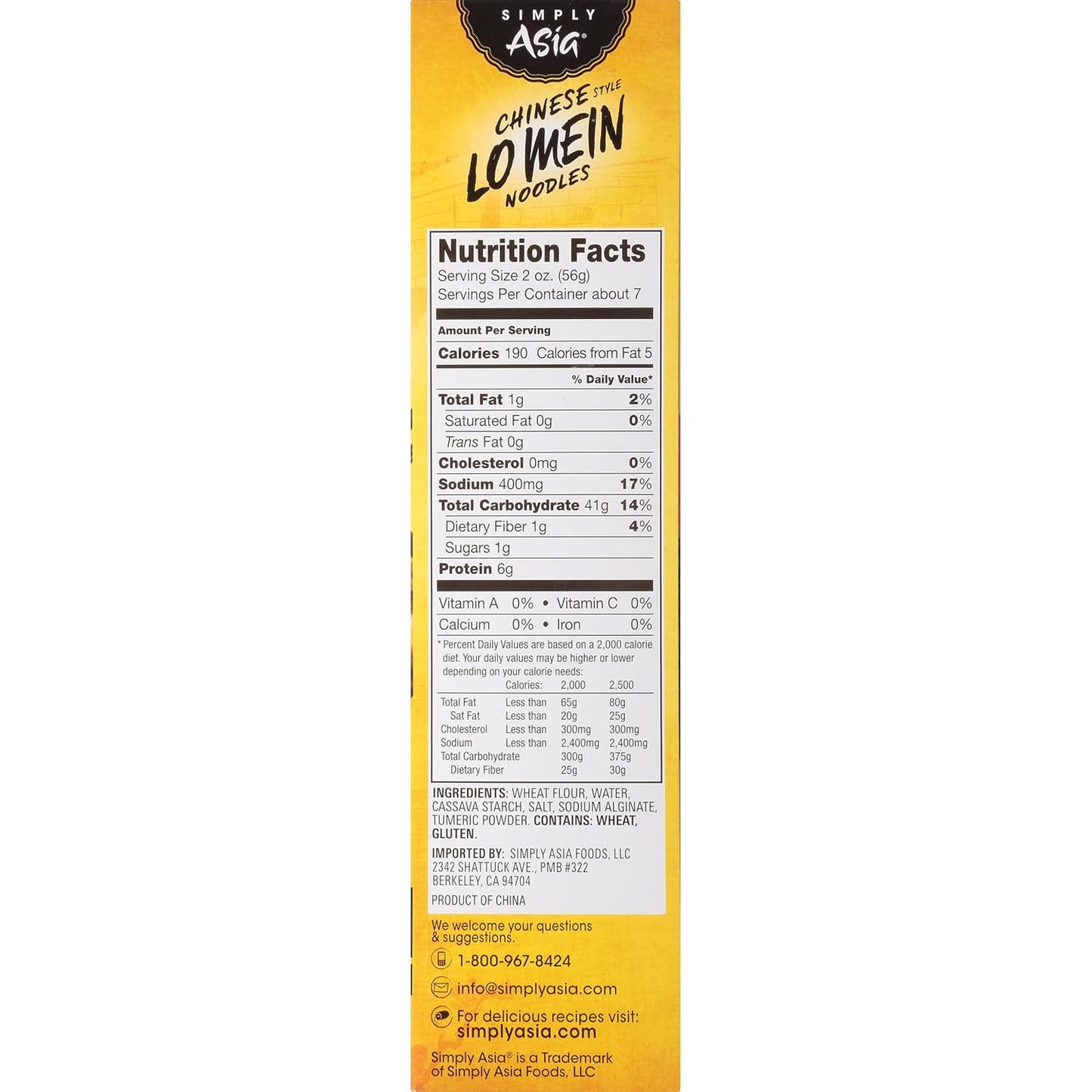 Simply Asia Lo Mein Noodles, 4-6 Minute Boil – Fast Weeknight Dinner Solution for Busy Professionals