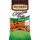 Snyder's of Hanover Gluten Free Pretzel Sticks – Nut-Free School Lunch Snack for Kids' Lunchboxes, 8 oz Bag