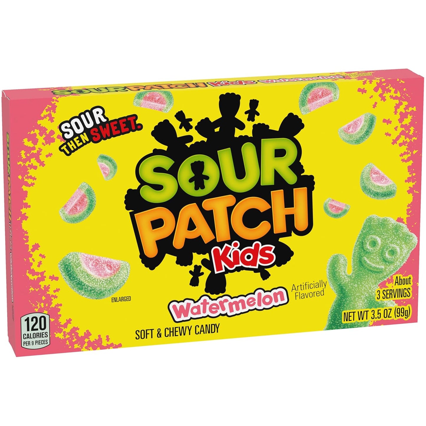 SOUR PATCH KIDS Original & SWEDISH FISH Candy Gift Box – Halloween Treat Bowl Stuffer and Easter Basket Candy, 15 Movie Theater Boxes