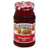 Smucker's Strawberry Jelly – Kid-Friendly Pantry Staple for School Lunch Boxes, 12 oz Glass Jar