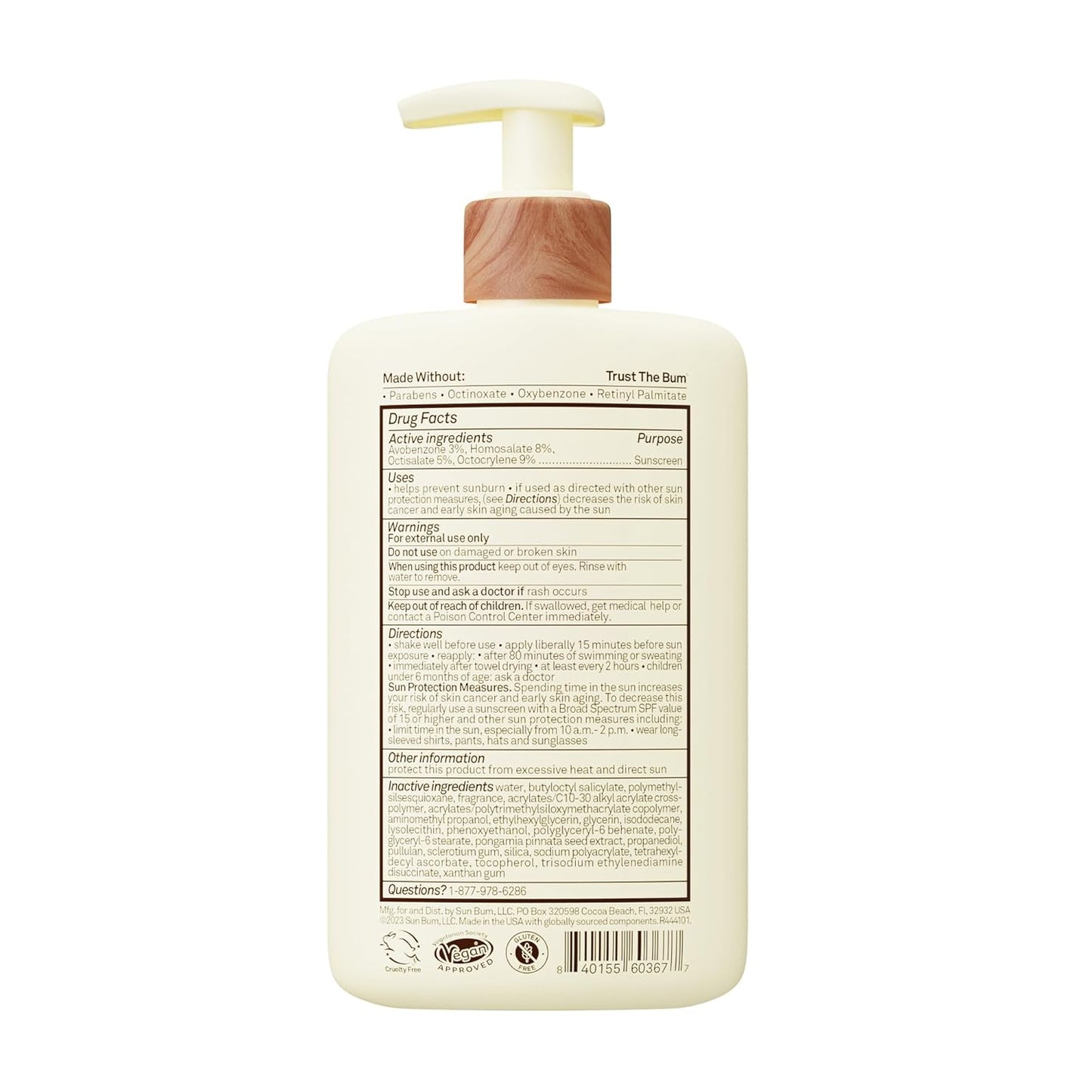 Sun Bum Broad Spectrum SPF 50 Sunscreen – Lightweight Moisturizer for Camping, Patio & Water Sports