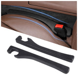 Hiseanllo Car Gap Filler 2 Pack – Eliminate Driver Distraction and Lost Items, Tool-Free Cushioned Seat Gap Plug