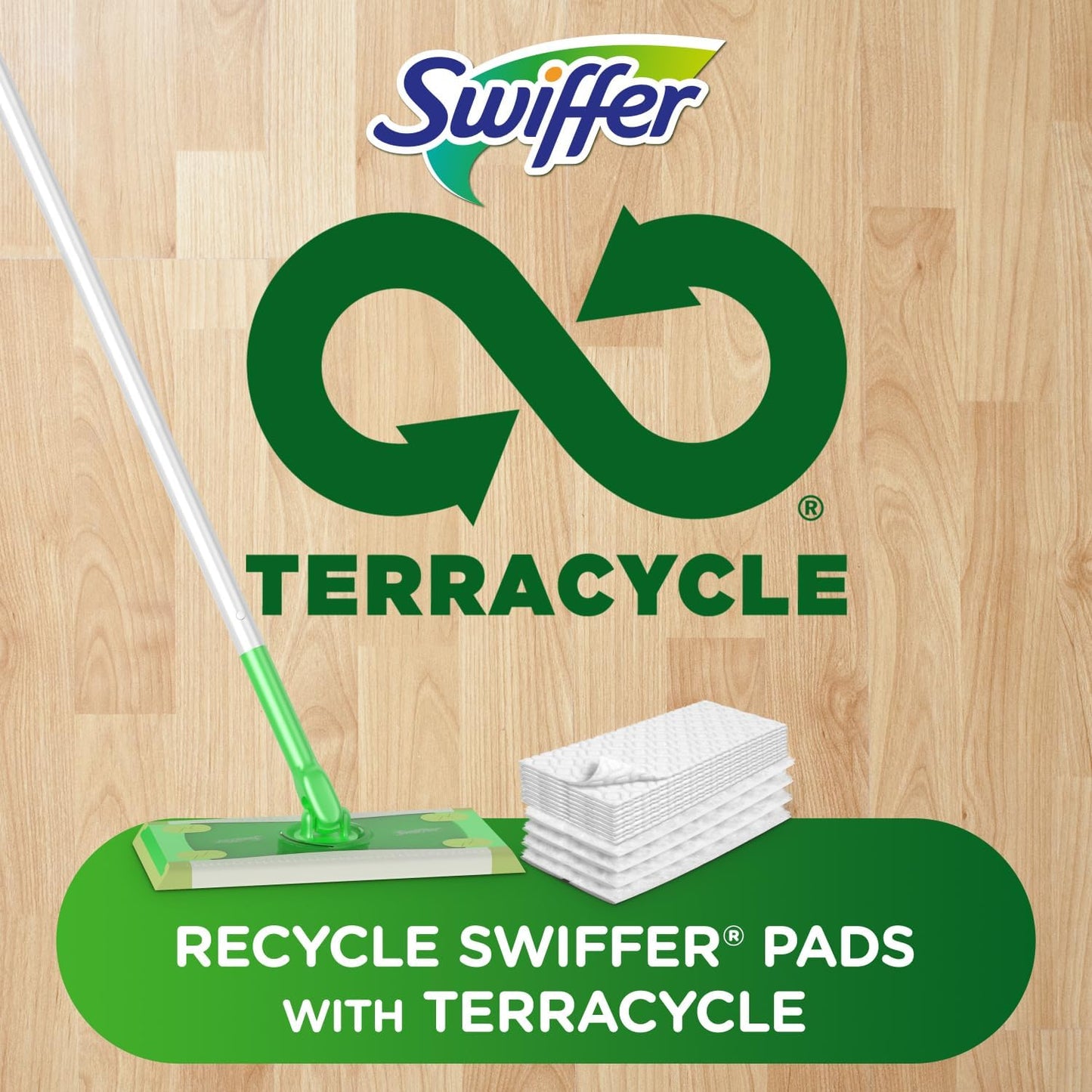 Swiffer Sweeper 2-in-1 Mop — Allergen-Trapping Floor Care for Bedrooms and Nurseries, Dry Sweep and Wet Mop Starter Kit