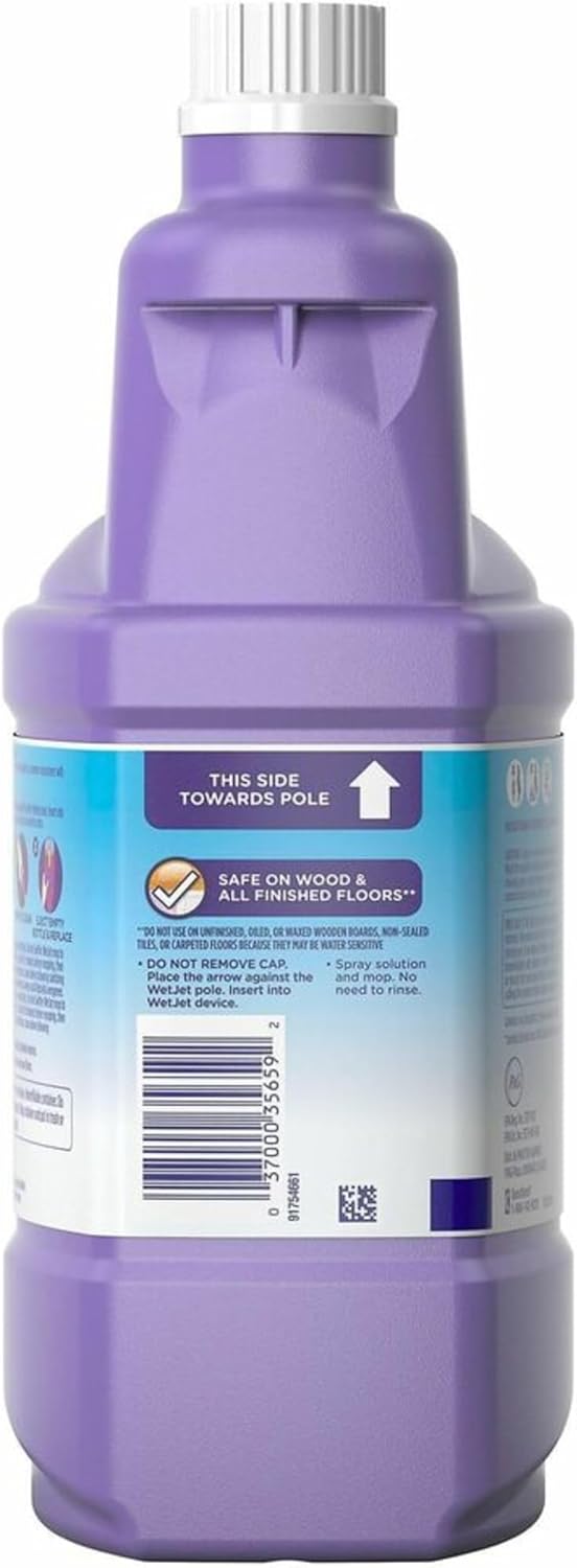 Swiffer WetJet Antibacterial Refill – Aromatic Citrus Floor Solution for Mindful Home Cleaning, 1.25L