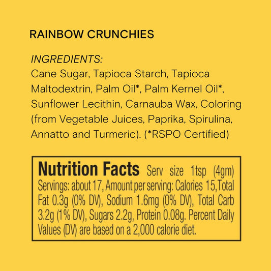 tapioca starch base with non-gmo cane sugar