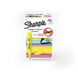 Sharpie Tank Highlighters Chisel Tip Practical Back-to-School Gift for Students and Readers, Fluorescent Yellow 12 Count