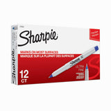Sharpie Ultra-Fine Permanent Markers – Practical Gift for Teachers, Students, and Crafters, Blue 12 Count