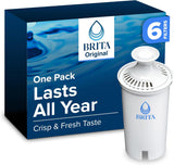 Brita Replacement Water Filter for Pitchers – Eco-Friendly 6-Pack to Cut Single-Use Plastic in the Kitchen