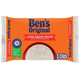 BEN'S ORIGINAL Parboiled Rice 10 lb – 20-Minute Stovetop Base for Quick Weeknight Meal Prep