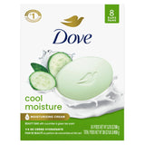 Dove Beauty Bar Cool Moisture Cucumber & Green Tea – Travel-Size Bar Soap for Gym Bag and Overnight Trips