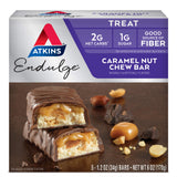 Atkins Endulge Caramel Nut Chew Bar – Post-Dinner Wellness Treat, 2g Net Carbs Mindful Indulgence