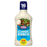 Kraft Classic Ranch Dressing – Clean-Label Dressing with No HFCS for Salad Prep and Meal Prep Sundays