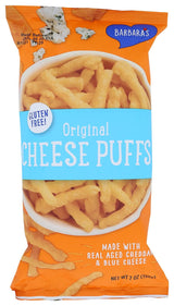 Barbara's Bakery Original Cheese Puffs 7 oz – Non-GMO Gym Bag Snack for Heart-Conscious Adults