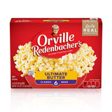 Orville Redenbacher's Ultimate Butter Microwave Popcorn – Flameless Snack Alternative for Homes with Kids and Pets